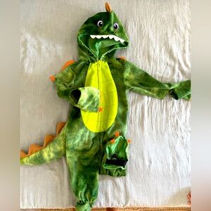 Green Dinosaur Costume with Hood